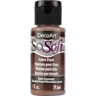 DecoArt SoSoft Fabric Paint - Dark Chocolate