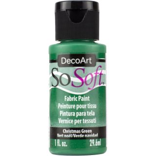 DecoArt SoSoft Fabric Paint - Christmas Green