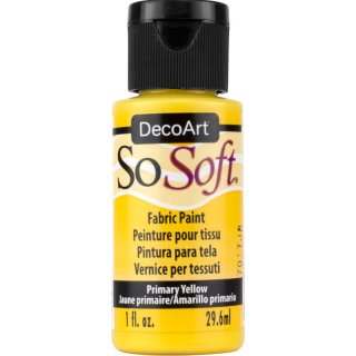 DecoArt SoSoft Fabric Paint - Primary Yellow