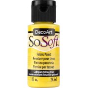 DecoArt SoSoft Fabric Paint - Cadmium Yellow