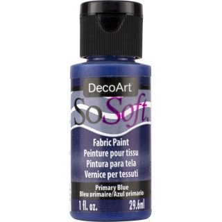DecoArt SoSoft Fabric Paint - Primary Blue