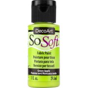 DecoArt SoSoft Fabric Paint - Green Apple