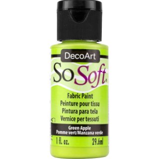 DecoArt SoSoft Fabric Paint - Green Apple