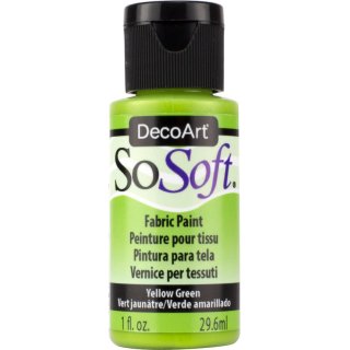 DecoArt SoSoft Fabric Paint - Yellow Green