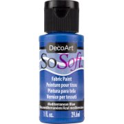 DecoArt SoSoft Fabric Paint - Mediterranean Blue