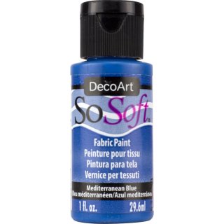 DecoArt SoSoft Fabric Paint - Mediterranean Blue
