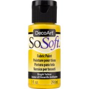 DecoArt SoSoft Fabric Paint - Bright Yellow