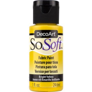 DecoArt SoSoft Fabric Paint - Bright Yellow