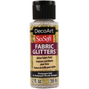 DecoArt SoSoft Fabric Glitters - Champagne Gold
