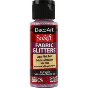 DecoArt SoSoft Fabric Glitters - Red Twinkle