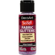 DecoArt SoSoft Fabric Glitters - Brilliant Burgundy