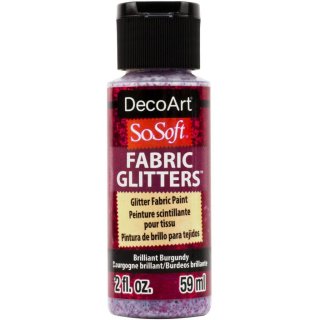 DecoArt SoSoft Fabric Glitters - Brilliant Burgundy