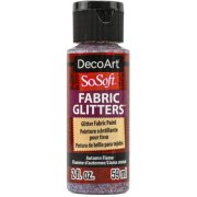 DecoArt SoSoft Fabric Glitters - Autumn Flame