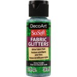 DecoArt SoSoft Fabric Glitters - Green Twinkle