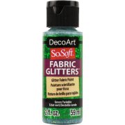 DecoArt SoSoft Fabric Glitters - Green Twinkle