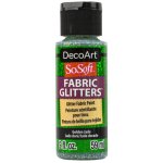 DecoArt SoSoft Fabric Glitters - Golden Jade
