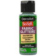 DecoArt SoSoft Fabric Glitters - Golden Jade