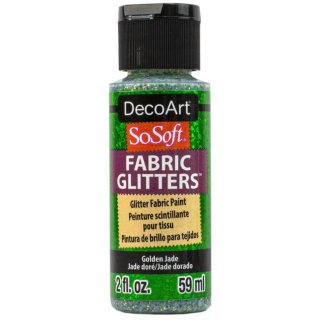DecoArt SoSoft Fabric Glitters - Golden Jade