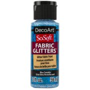 DecoArt SoSoft Fabric Glitters - Blue Twinkle