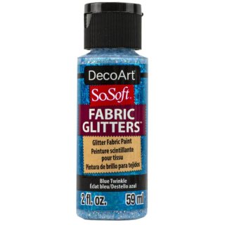 DecoArt SoSoft Fabric Glitters - Blue Twinkle