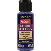 DecoArt SoSoft Fabric Glitters - Midnight Blue