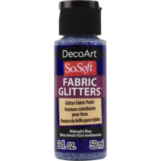 DecoArt SoSoft Fabric Glitters - Midnight Blue