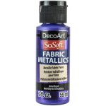 DecoArt SoSoft Fabric Metallics Paint 2oz - Amethyst