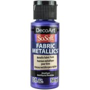 DecoArt SoSoft Fabric Metallics Paint 2oz - Amethyst