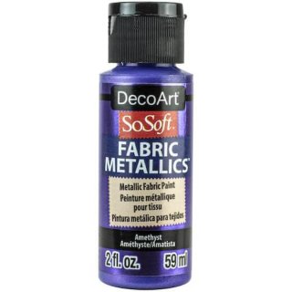 DecoArt SoSoft Fabric Metallics Paint 2oz - Amethyst