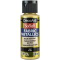 DecoArt SoSoft Fabric Metallics Paint 2oz - Gold
