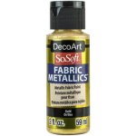DecoArt SoSoft Fabric Metallics Paint 2oz - Gold