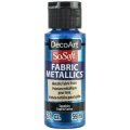 DecoArt SoSoft Fabric Metallics Paint 2oz - Sapphire