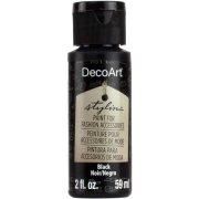 DecoArt Stylin' Flexible Fashion Paint - Black