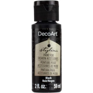 DecoArt Stylin' Flexible Fashion Paint - Black