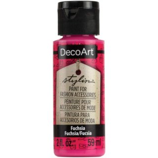 DecoArt Stylin' Flexible Fashion Paint - Fuchsia
