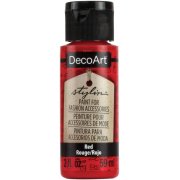DecoArt Stylin' Flexible Fashion Paint - Red