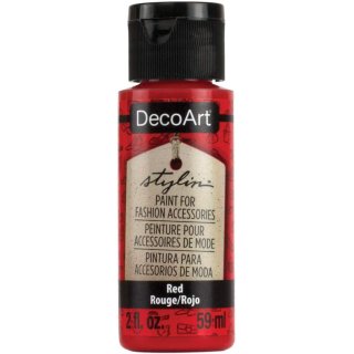 DecoArt Stylin' Flexible Fashion Paint - Red