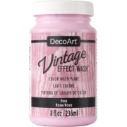DecoArt Vintage Effect Wash 8oz - Pink