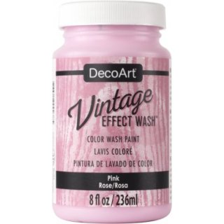 DecoArt Vintage Effect Wash 8oz - Pink