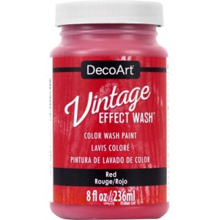 DecoArt Vintage Effect Wash 8oz - Red