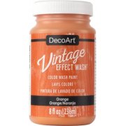 DecoArt Vintage Effect Wash 8oz - Orange