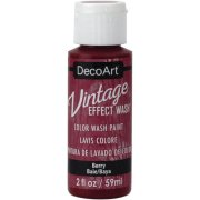 DecoArt Vintage Effect Wash 2oz - Berry