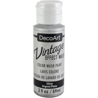 DecoArt Vintage Effect Wash 2oz - Silver