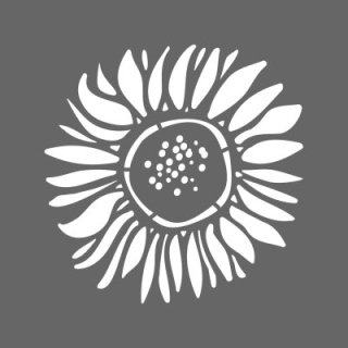 DecoArt Americana Decor 6 x 6 Inches Stencil - Sunflower