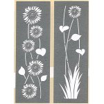 DecoArt Americana Decor 18 x 6 Inches Stencil 2Pk - Sunflowers