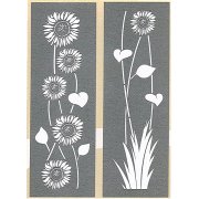 DecoArt Americana Decor 18 x 6 Inches Stencil 2Pk - Sunflowers