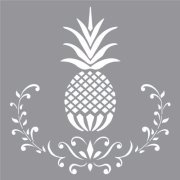 DecoArt Americana Decor 12 x 12 Inches Stencil - Posh Pineapple