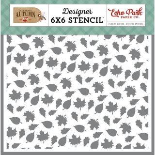 Echo Park Celebrate Autumn 6x6 Inch Stencil - Welcome Fall