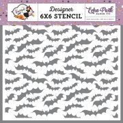 Echo Park Bewitched 6x6 Inch Stencil - Creepy Bats