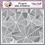 Echo Park Bewitched 6x6 Inch Stencil - Spider Cobwebs